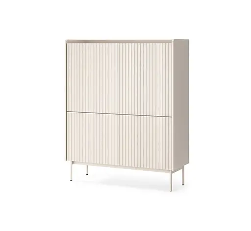 Комод високий Perfect Home Левел / Level 4-дверний 4D/103 Беж/дуб сканді (PFH-091157) - фото 3