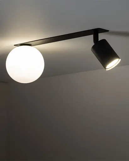 Світильник поворотний, спот TK Lighting 10927 Vox GU10+G9 2x10W+8W IP20 чорний - фото 2