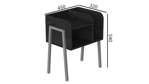 Тумба модульна Амелі 540x450x320 сірий ДСП Сосна Кембра 16мм FRD-103019 - фото 3