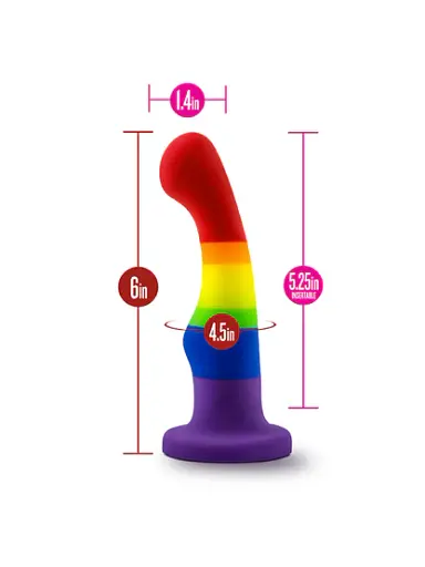 Фалоімітатор Blush Avant Pride P1 15.2 см мульти - фото 4