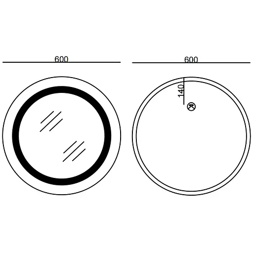 Дзеркало Mixxus Plain MC02-60-CASE (LED Touch, годинник, антизапотівання, димер, регулювання яскравості) MI6661 - фото 5