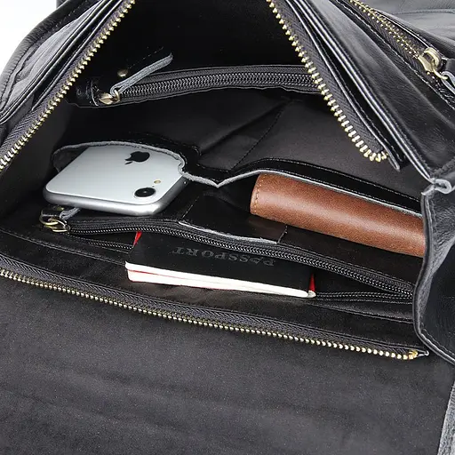 Рюкзак кожаный Vintage 35,5х28х11 см sum0012688 - фото 9