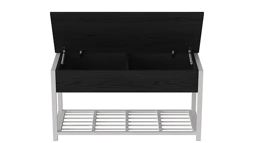 Банкетка з ящиком Дрейк 2 550x1200x400 метал Білий ДСП Сосна Кембра 16мм FRD-103075 - фото 4