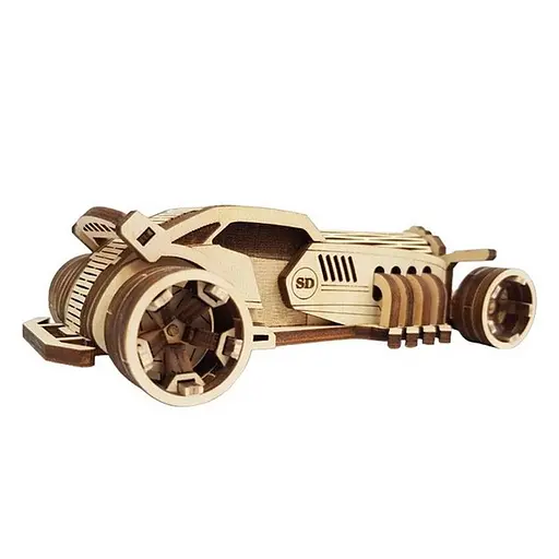 Деревянный конструктор Золотая Серия автомобиль "Monster" BB2monst - фото 2