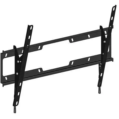 Настенный крепеж для ТВ 40-82", KSL 68EN, черный, наклонный, до 45 кг, наклон -5°+15°, VESA от 200x200 до 600x400 мм, макс. - фото 1