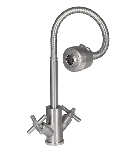 Змішувач для кухні Lidz Wind 013F4, Nickel LDWIN013F4NKS43391 - фото 2