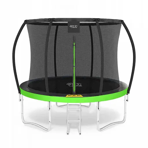 Батут с внутренней сеткой 4FIZJO Premium 10FT 312 см 4FJ0365 Black/Green (P-5907739314178) - фото 1