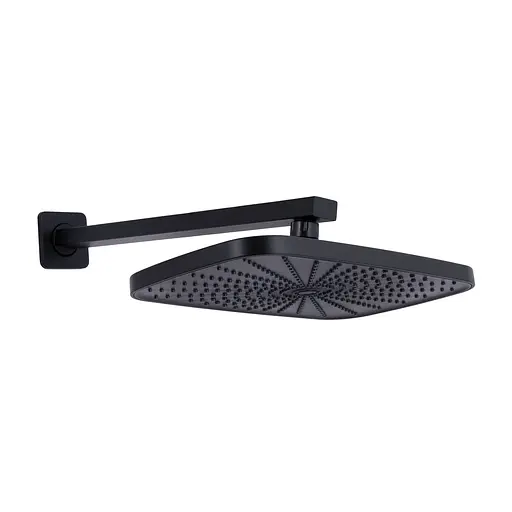 Душова система для душу Qtap Gemini прихованого монтажу на два споживача QTGEM113BLM45697 Black matt, Чорний матовий - фото 5