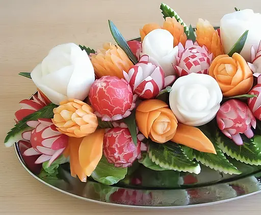 Ніж для карвінга та декоративного оформлення апельсинів, лимонів, огірків, помідорів, редьки 15 см, Kitchette 85817 - фото 9