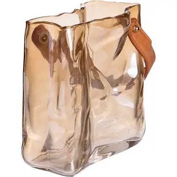 Ваза для цветов и декора Yiwu Сумочка 1 л коричневая HP-19-155-1 - фото 3