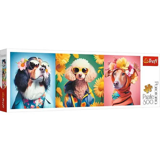 Пазл Trefl Собачья неделя моды 500 эл. панорама (29517)