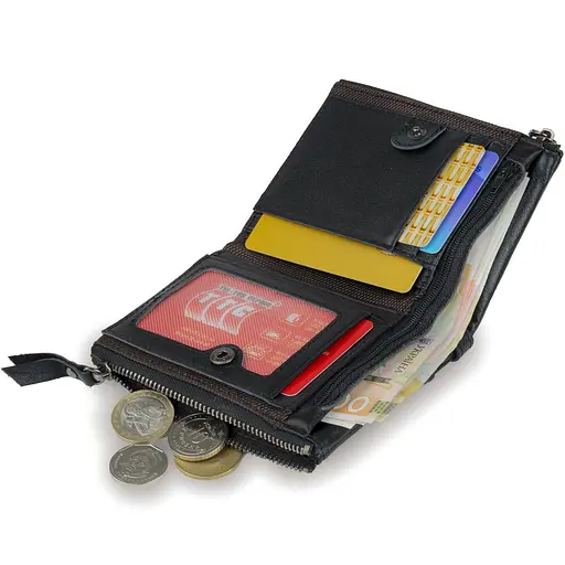 Чоловічий шкіряний гаманець Vintage 9х11.5х2 см acs0015299 - фото 3