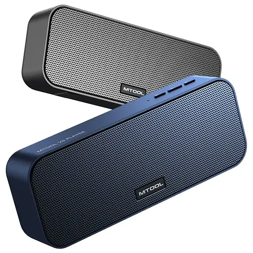 Портативна Bluetooth-колонка Mtool V6 зі стереозвуком і глибокими басами синій - фото 2