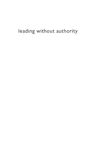 Leading Without Authority - фото 5