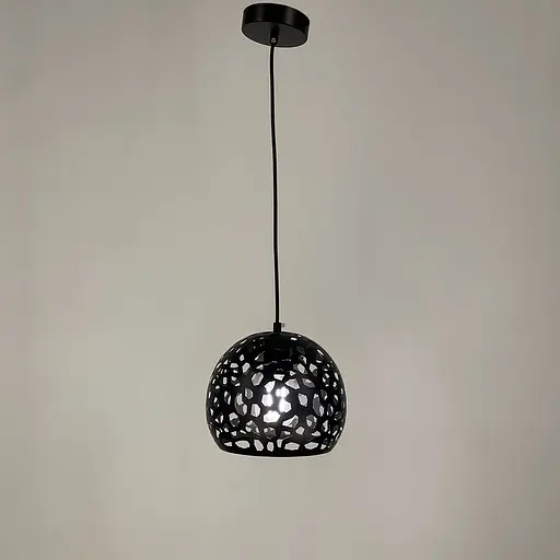 Светильник Лофт в черном корпусе Ø 20 см | Line F | Арт. MJ1911-200 BK - фото 1