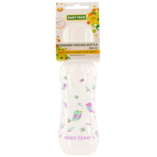Пляшечка для годування з силіконовою соскою 1121_білий 250 мл - фото 2