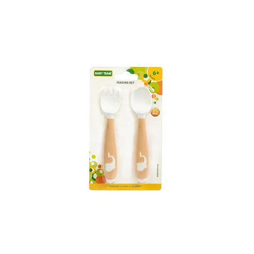 Дитяча набір для годування 6120 (виделочка та ложечка з гнучкою ручкою) - фото 2