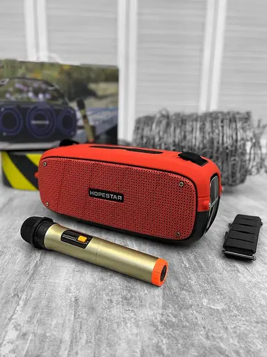 Ролонка Bluetooth Hopestar A20 55W беспроводная акустика портативная красная - фото 5