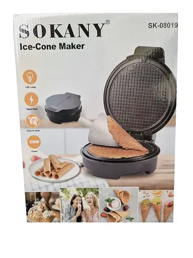 Вафельниця для тонких вафель Sokany SK-08019 з антипригарним покриттям 1200Вт - фото 6