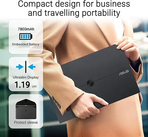 Монитор 15.6" ASUS ZenScreen MB16AMTR Portable FHD IPS 60Hz (90LM04S0-B02170) - фото 5