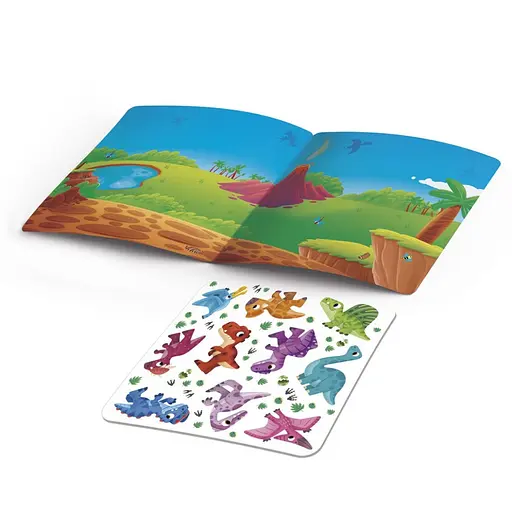 Набор для творчества "Динозавры" VT4206-48, 10 наклеек на планшетке - фото 3