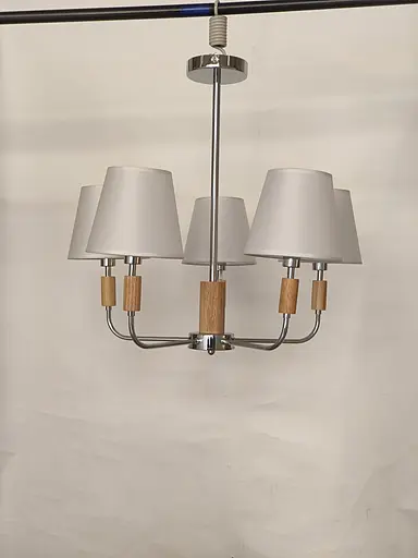 Люстра класична для вітальні VALESO V16-5 CH хромова - фото 2