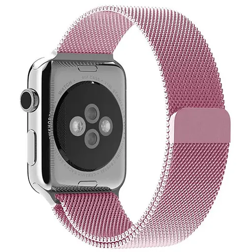 Ремінець Milanese Loop Design для Apple Watch 42(ser.1-3)/44/45/46/49mm Rose Pink - фото 2