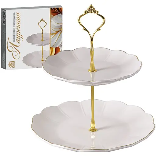 Цукерниця двохярусна S&T Лауретта (308404-00) - фото 1