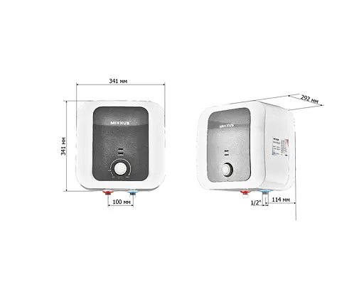 Водонагреватель "Над мойкой" Mixxus EWH-1110 Small Over накопительный 10 л мокрый тэн 1,5 kW WH0606 - фото 4