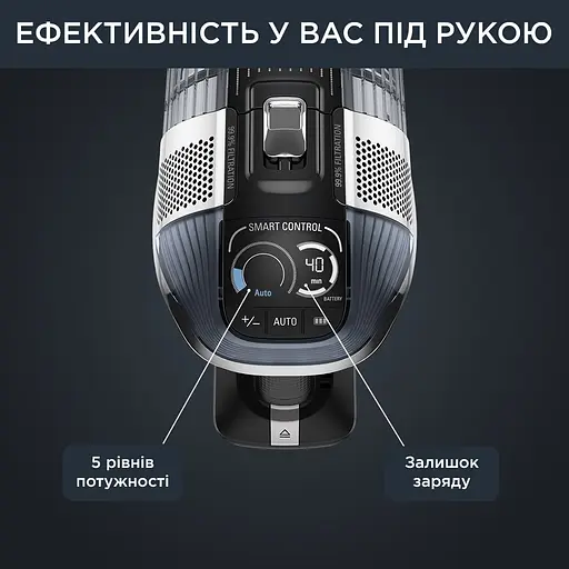 Пылесос беспроводной Rowenta X-Force Flex 14.60 Auto Animal черно-серый - фото 9