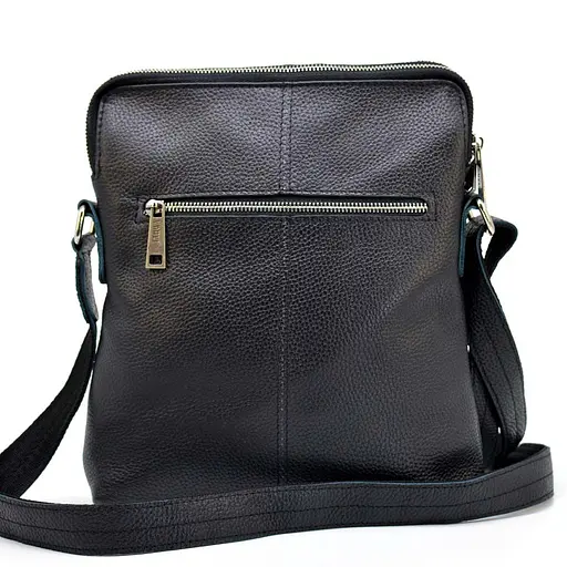 Чоловіча шкіряна сумка TARWA 27х28х6 см sum0026062 - фото 3