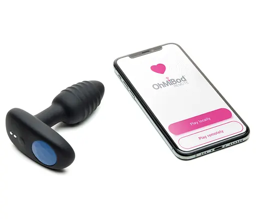 Анальна пробка Kiiroo OhMiBod Lumen 10.1 см (чорний) - фото 5