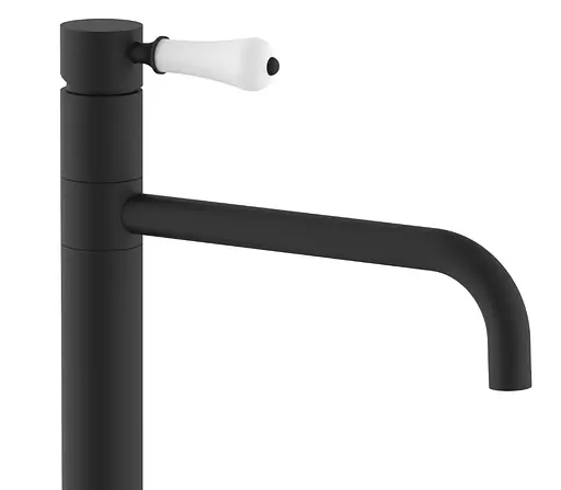 Смеситель для умывальника Rea Serra black высокий REA-B1142 Черный матовый - фото 4