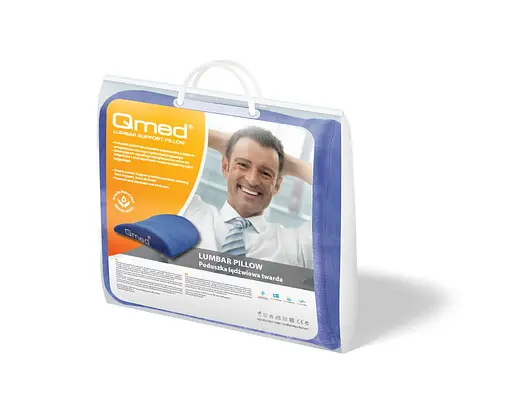 Ортопедическая подушка под спину Lumbar Support Hard жесткая Qmed 40x33x12 см 000311969 - фото 2