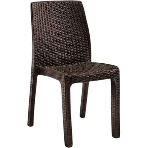 Стілець садовий пластиковий Bica Verona коричневий - фото 1