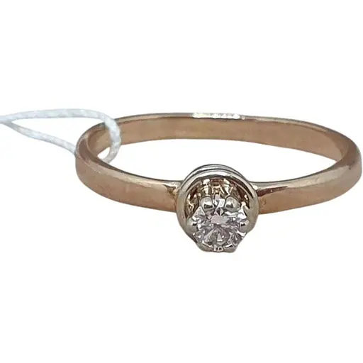 Золотое кольцо Гаразд с бриллиантом. 3022431 17