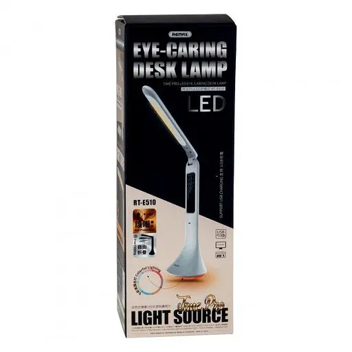 Настільна Led лампа Remax RT-E510 сенсор + microUSB (Біла) - фото 2