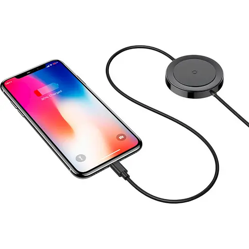 Беспроводное зарядное устройство для Baseus iP Cable Wireless Charger Black - фото 2