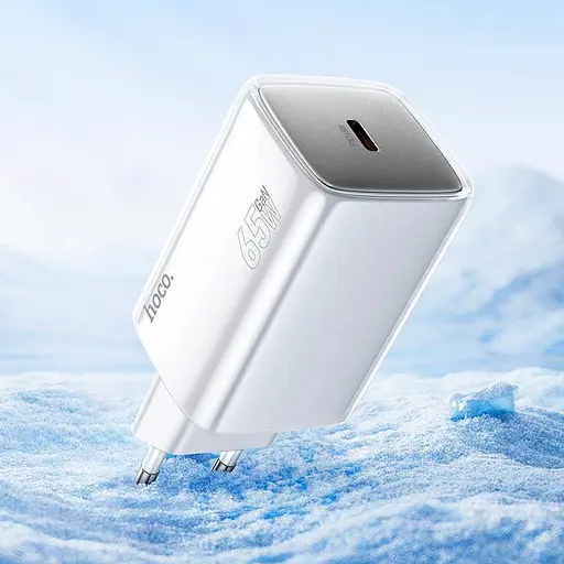 Адаптер сетевой HOCO N48 Glorious single port charger 1Type-C, 65W/3A, PD/QC| - фото 3