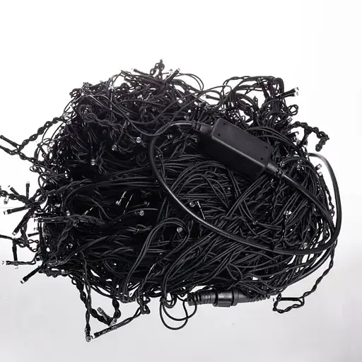 Вулична гірлянда Бахрома GarlandoPro 50 м 840 LED чорний дріт Синій 50MBBL - фото 3