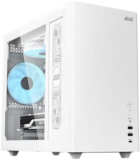 Корпус 2E Credo Plus V350WG ARGB White - фото 1