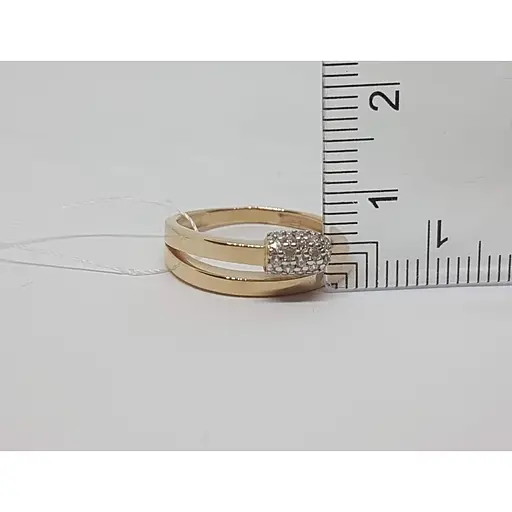 Золотое кольцо Империя золота Спичка с фианитами. КВ1335И 17 - фото 6