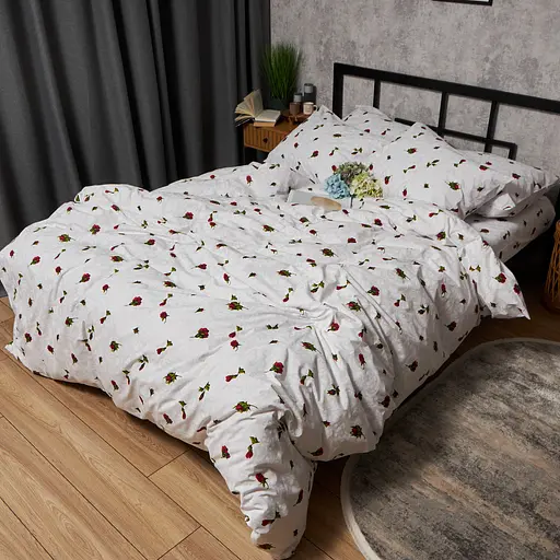 Підковдра Moon&Star Бязь Gold Люкс Romantic Rose Полуторна 143x210 см - фото 3