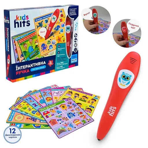 Обучающая игрушка "Интерактивная ручка: Первые знания" (укр) Kids hits - фото 1