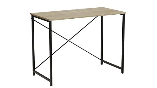 Стіл письмовий Line Лайт Ferrum-decor 750x1000x500 Чорний метал ДСП Дуб Сонома 16 мм (FRD-104839) - фото 4