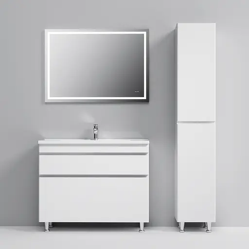 Тумба з умивальником AM.PM Hit 100 см підлогова білий M93A-FSX01002-WC01002WG38 Білий - фото 5