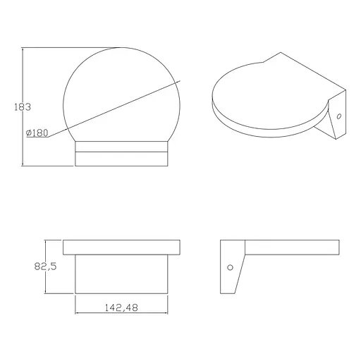 Вуличний світильник Goldlux 324023 Tesa Led 1x10W 4000K 1100Lm IP54 BK - фото 3