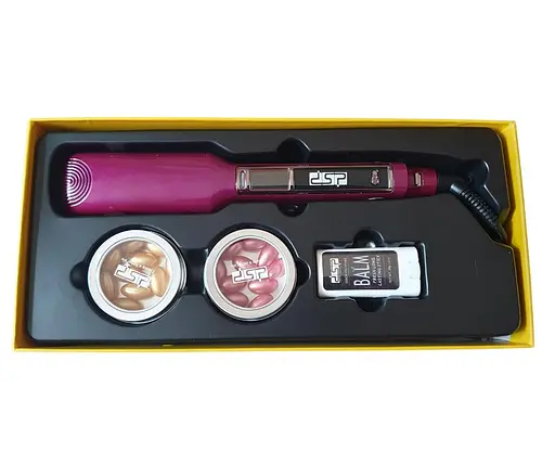 Випрямляч для волосся Dsp 10224 з капсулами та бальзамом для термозахисту Фіолетовий - фото 6