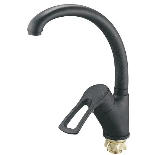 Змішувач для кухні Zegor DYU4-A181KВ одноважільний чорний 30412 - фото 2