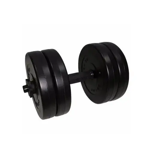 Гантель складальна композитна в пластиковій оболонці Rock pro 10,5 кг NE-PL-G-010